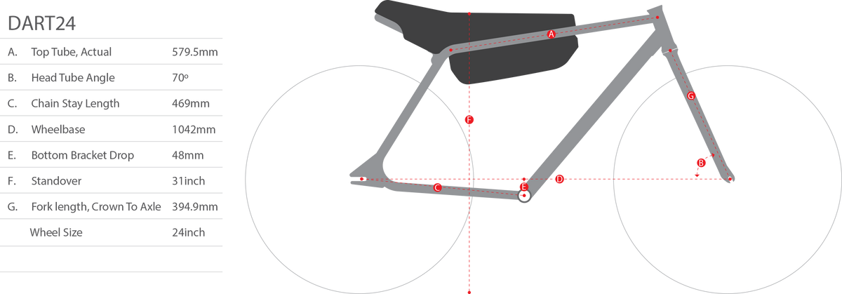 PREORDER - Crew Bike Co. Dart24 EV - (Ships 7/22)
