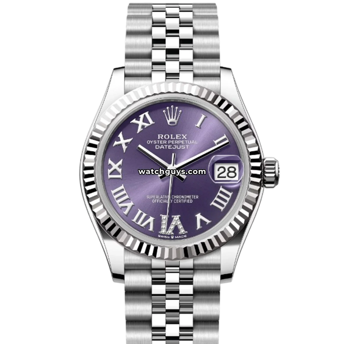 Rolex Datejust 278274 Aubergine Roman Diamond VI