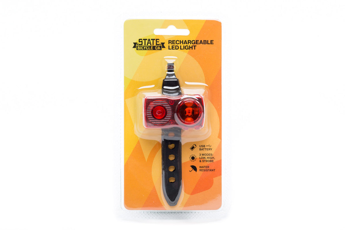 State Bicycle Co. - USB Rechargeable LED Bike Light (Rear)