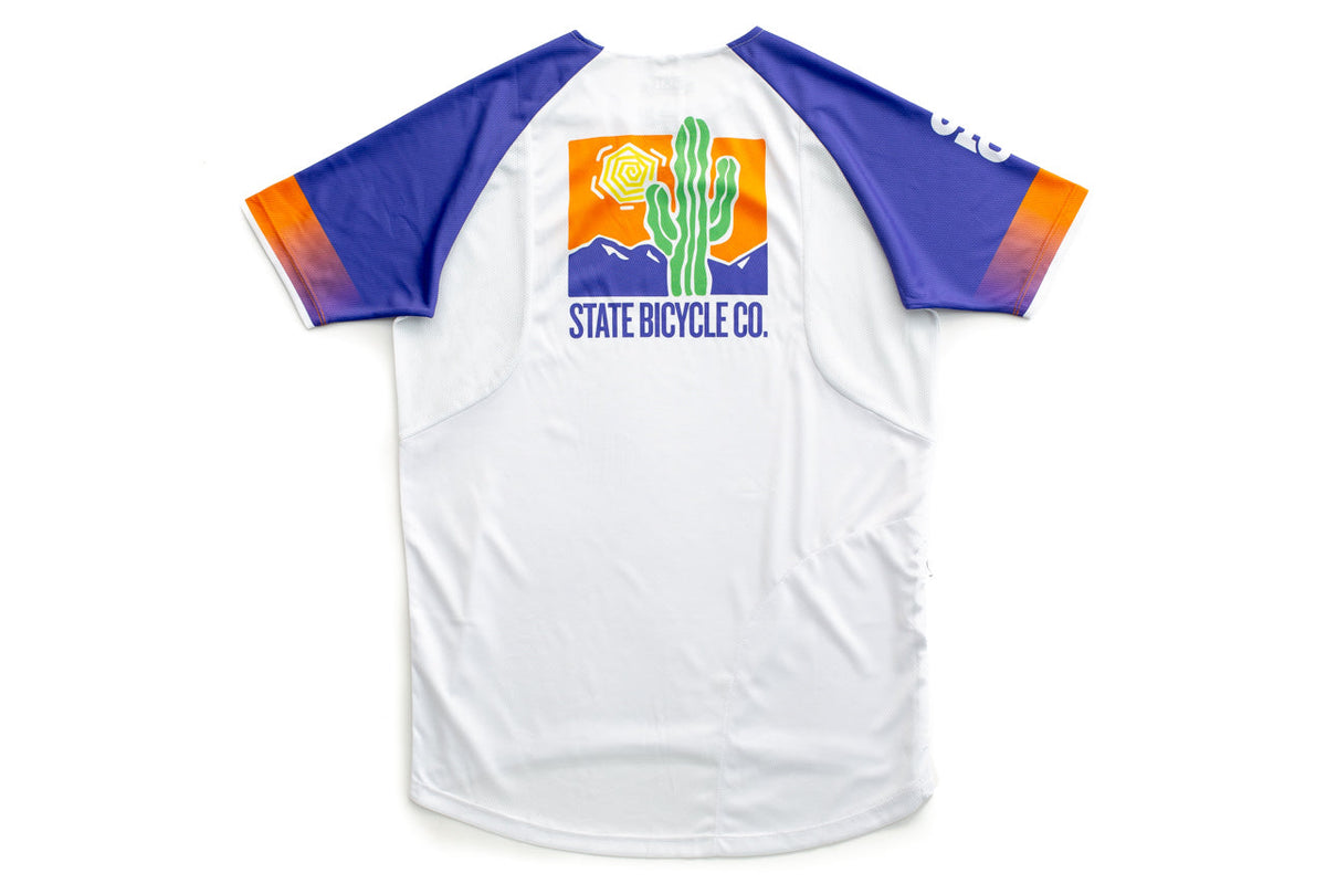 State Bicycle Co. - "Cactus Drip" - All-Road Tech-T Jersey - Sustainable Clothing Collection