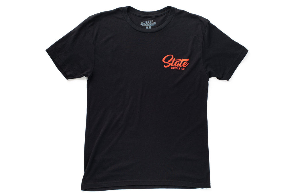 State Bicycle Co. - "Manufacturing The Finest" - Premium T-Shirt (Black / Red)