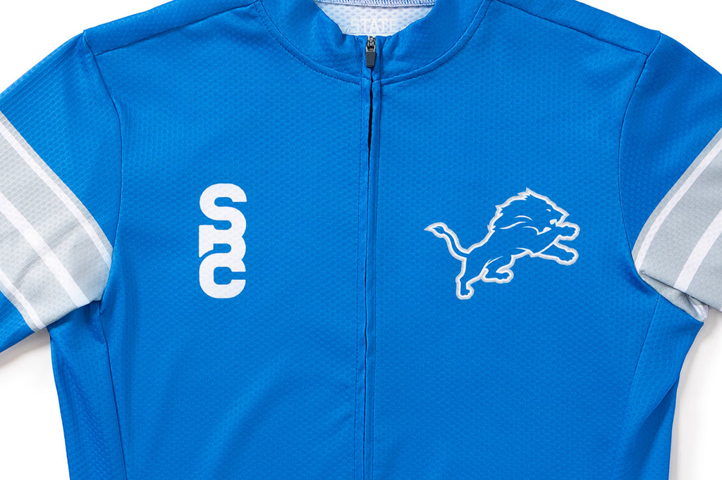 State Bicycle Co. | NFL Collection – Cycling Jersey – Detroit Lions