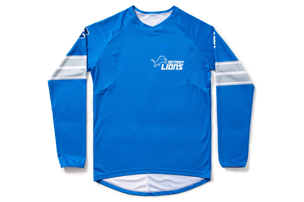 State Bicycle Co. | NFL Collection – Long-Sleeve MTB Jersey – Detroit Lions