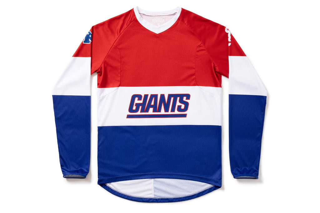 State Bicycle Co. | NFL Collection – Long-Sleeve MTB Jersey – New York Giants