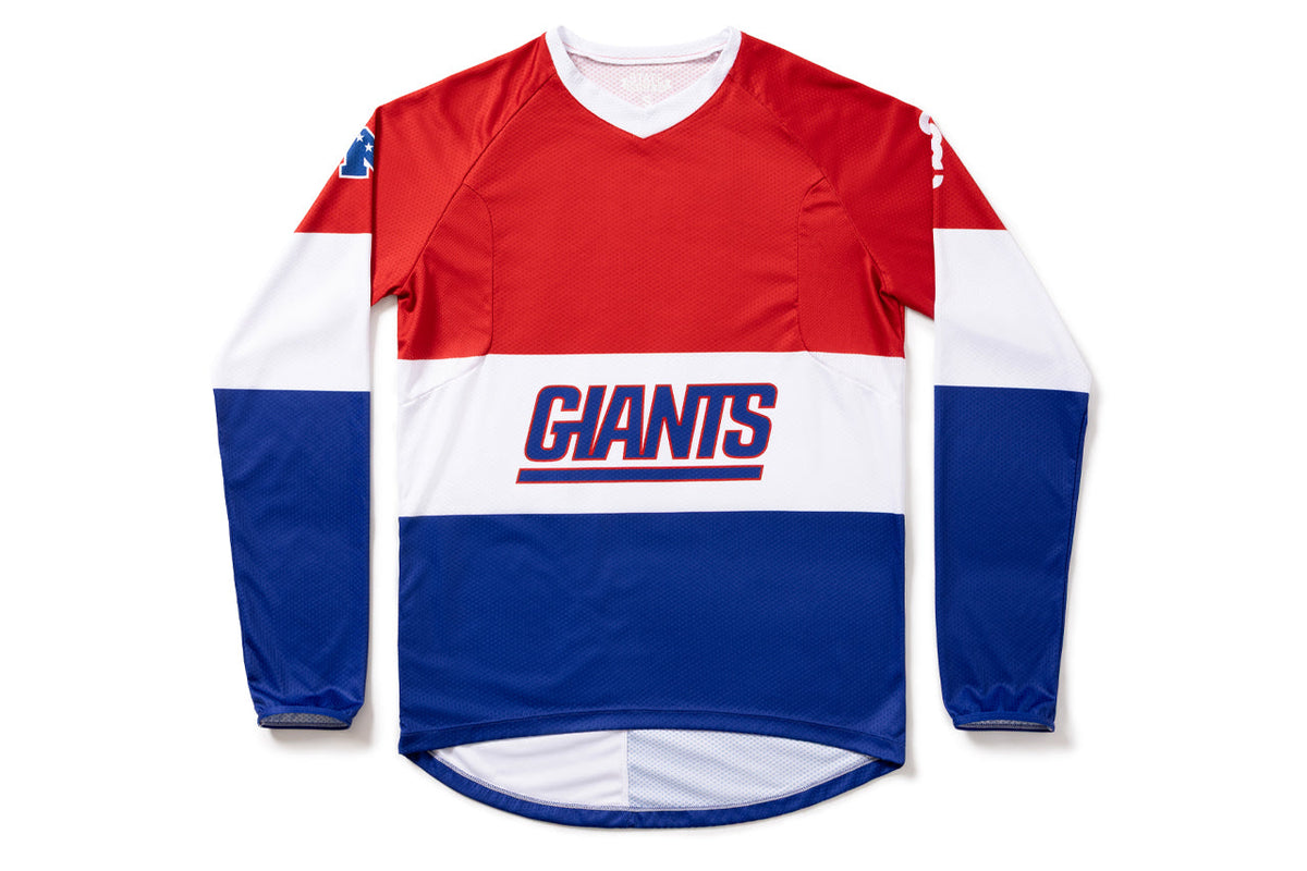 State Bicycle Co. | NFL Collection – Long-Sleeve MTB Jersey – New York Giants