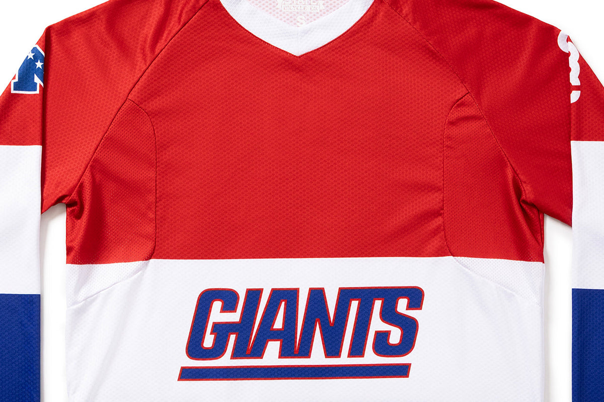 State Bicycle Co. | NFL Collection – Long-Sleeve MTB Jersey – New York Giants