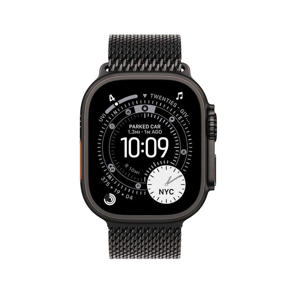 Apple Watch Ultra 3 49mm GPS + Cellular - Black Titanium w/ Small Black Titanium Milanese Loop, Open Box