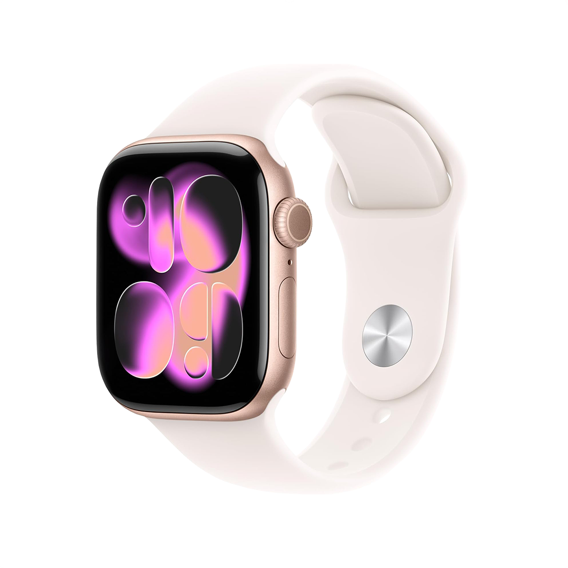 Apple Watch Series 11 46mm GPS + Celluar - Rose Gold w/ M/L Light Blush Sport Band, Grade B