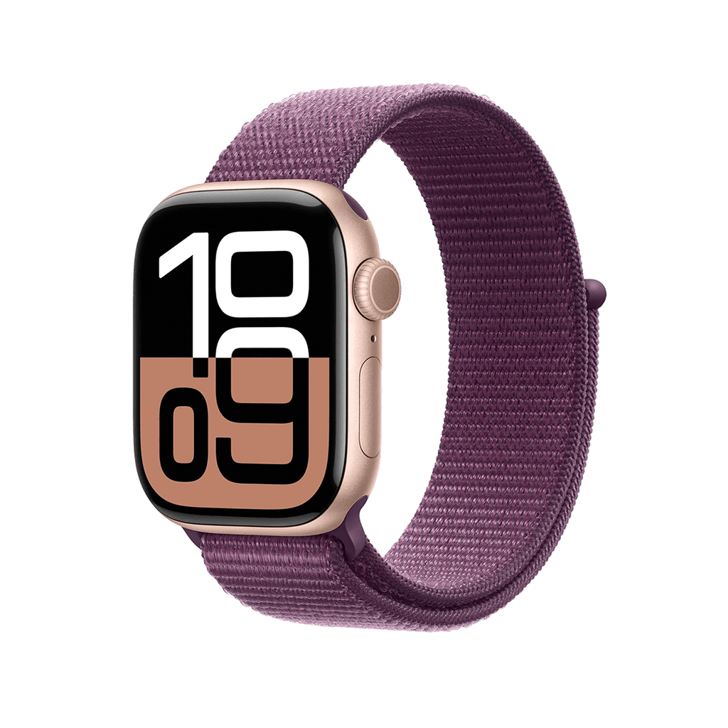 Apple Watch Series 10 42mm GPS - Rose Gold w/ Plum Sport Loop, Open Box