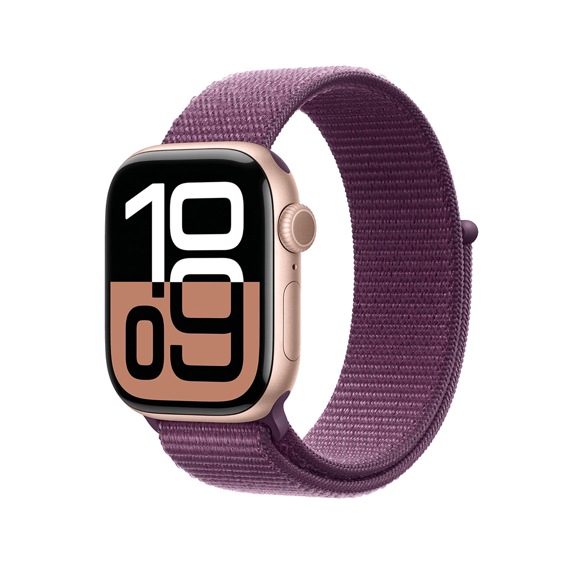 Apple Watch Series 10 42mm GPS - Rose Gold w/ Plum Sport Loop, Open Box