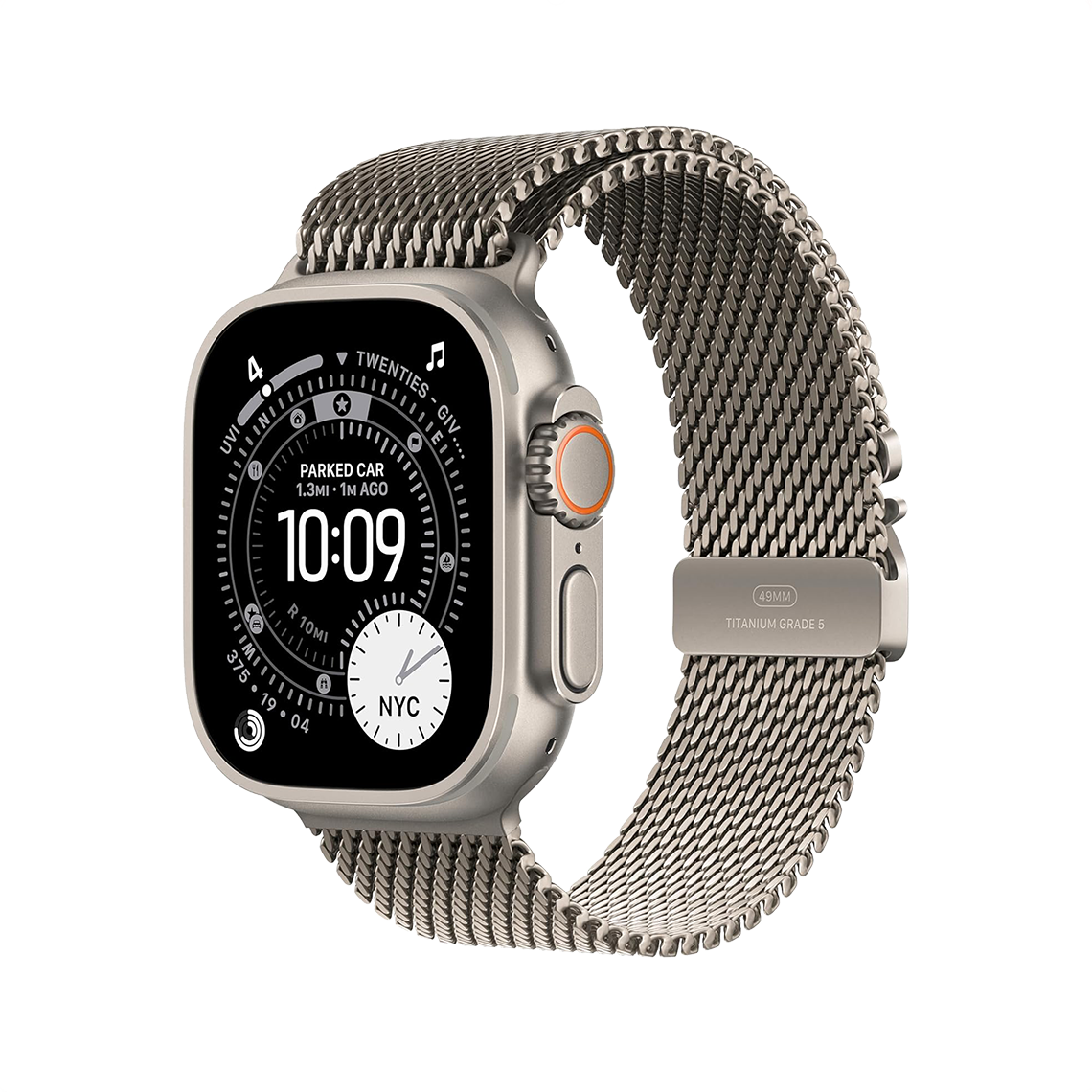 Apple Watch Ultra 3 49mm GPS + Cellular - Natural Titanium w/ Large Natural Titanium Milanese Loop, Grade B