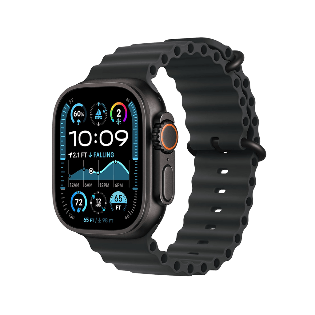 Apple Watch Ultra 2 49mm GPS + Cellular - Black Titanium w/ Black Ocean Band, Grade B