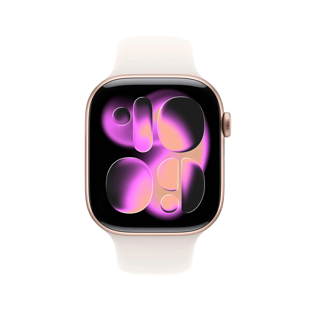 Apple Watch Series 11 42mm GPS + Celluar - Rose Gold w/ M/L Light Blush Sport Band, Grade B