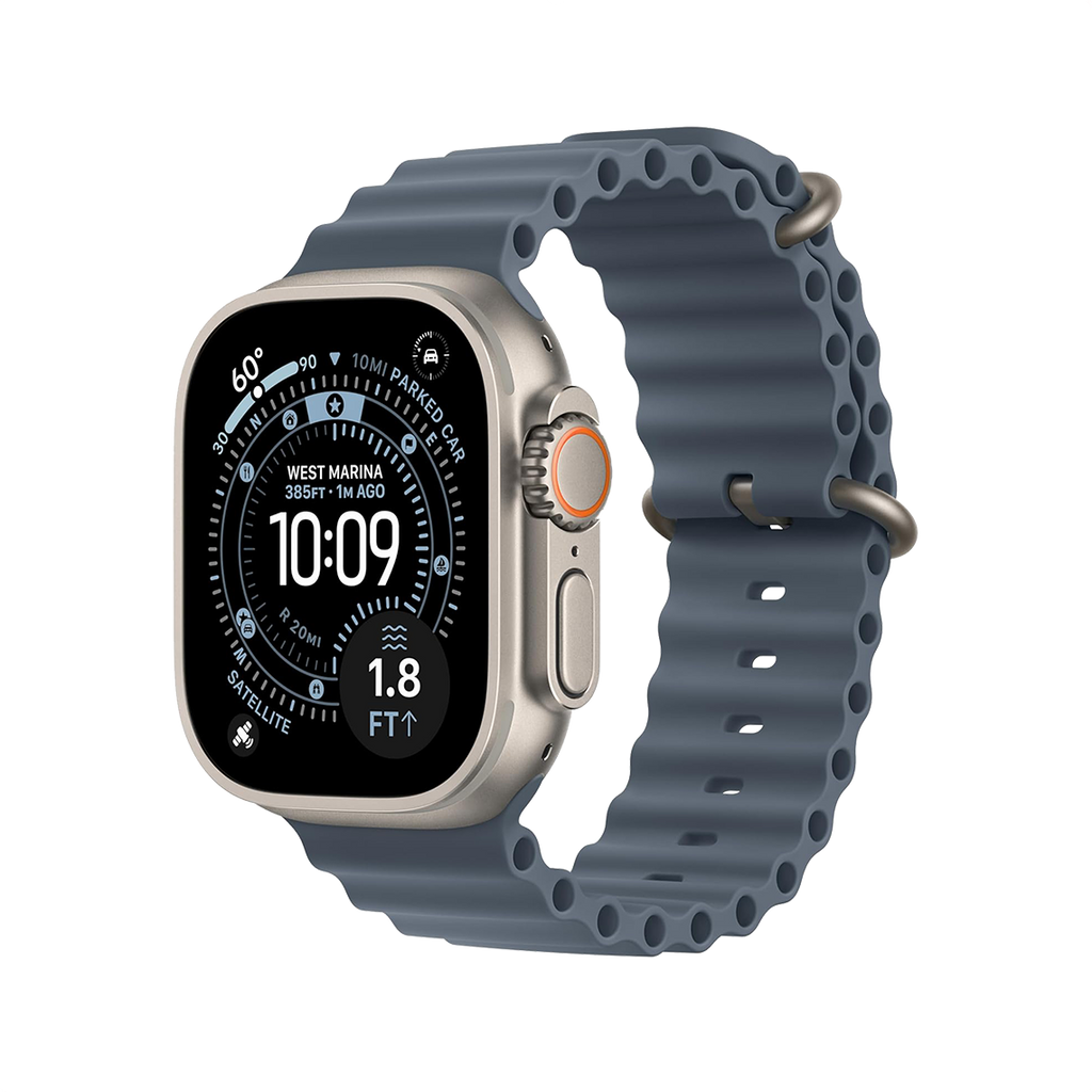 Apple Watch Ultra 3 49mm GPS + Cellular - Natural Titanium w/ Anchor Blue Ocean Band, Grade A