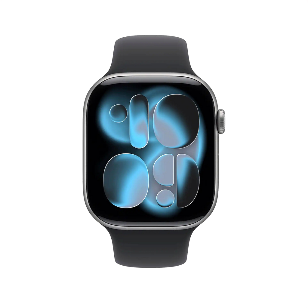 Apple Watch Series 11 42mm GPS + Cellular - Space Gray w/ S/M Black Sport Band, Grade B