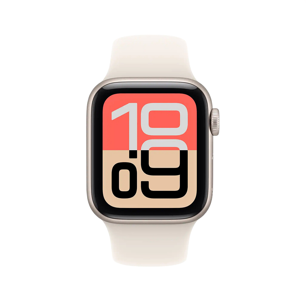 Apple Watch SE 3 40mm GPS + Cellular - Starlight w/ M/L Starlight Sport Band, Grade B