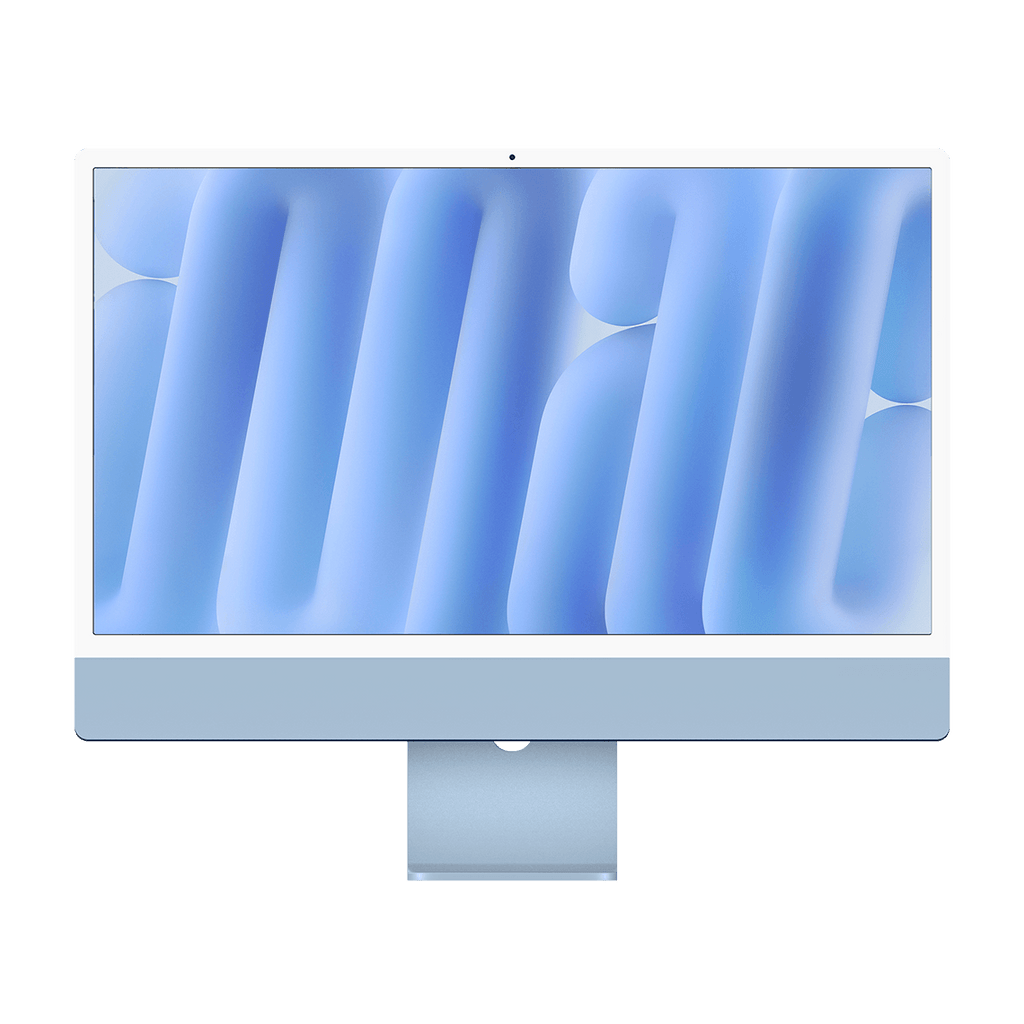 Apple M4 iMac 24-inch - Blue - 16GB RAM, 256GB Flash, 10-Core GPU, 4 Ports, Open Box