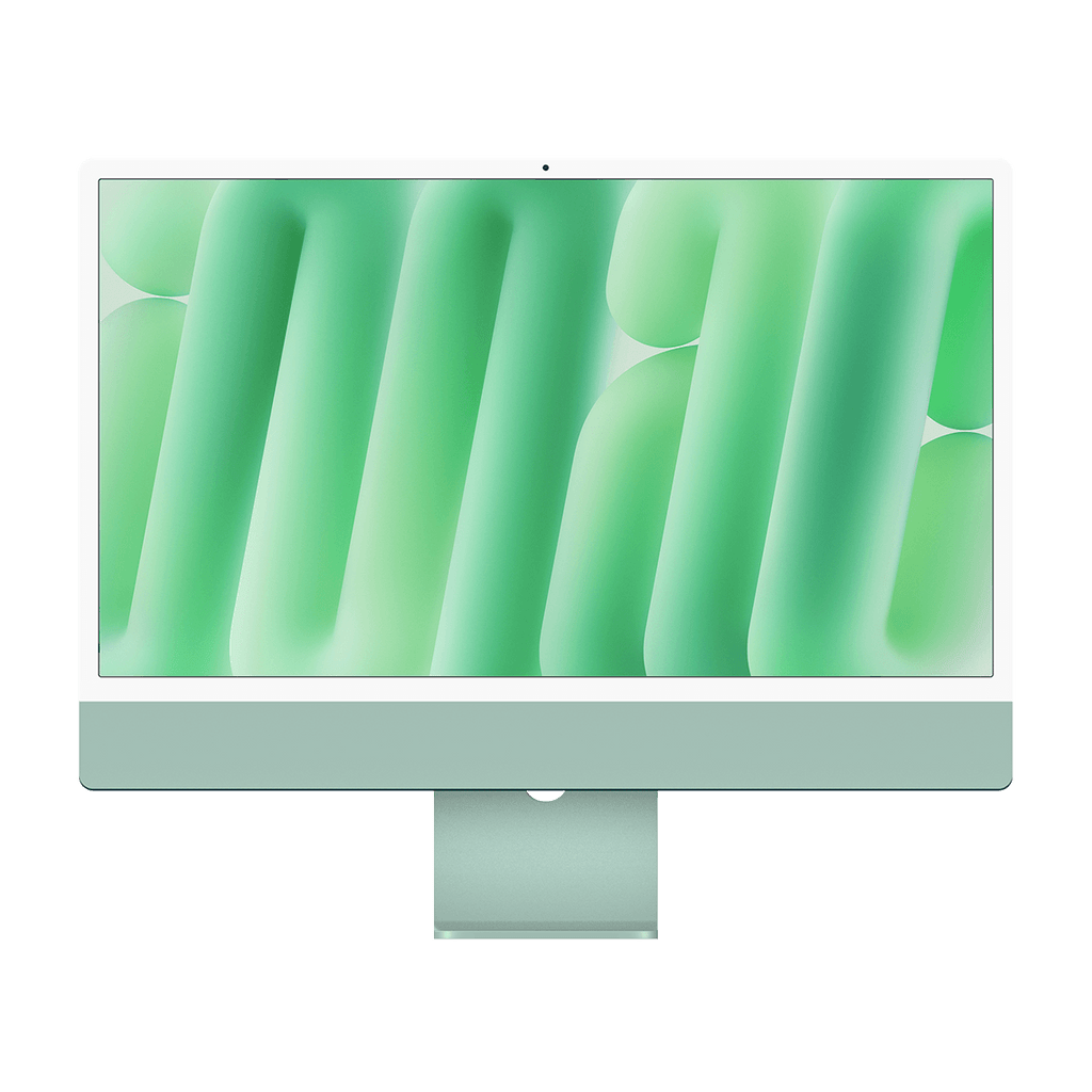 Apple M4 iMac 24-inch - Green - 16GB RAM, 512GB Flash, 10-Core GPU, 4 Ports, Open Box