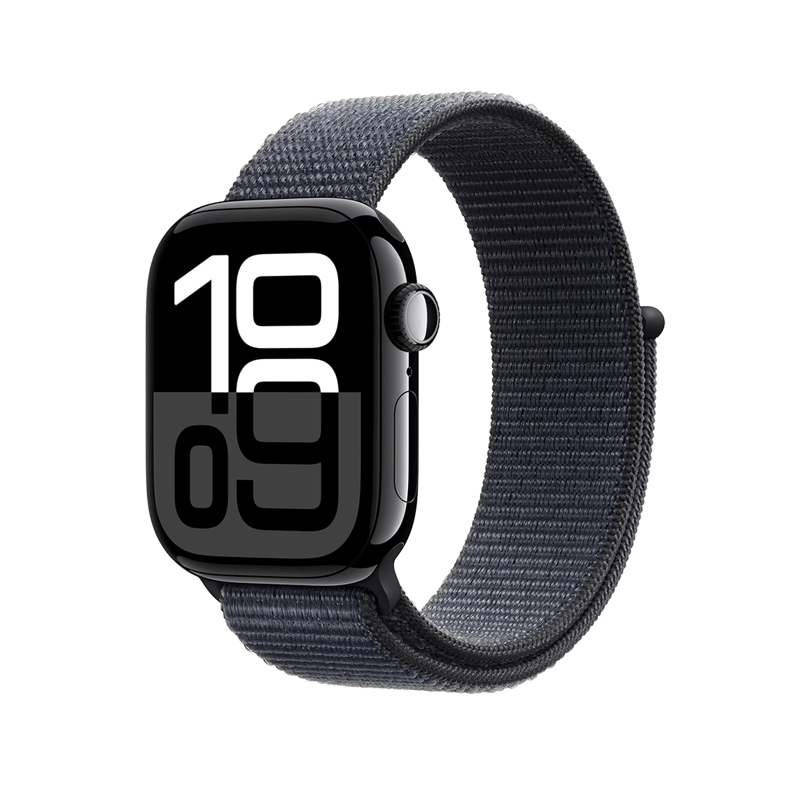 Apple Watch Series 10 46mm GPS + Cellular - Jet Black w/ Ink Sport Loop, Grade A