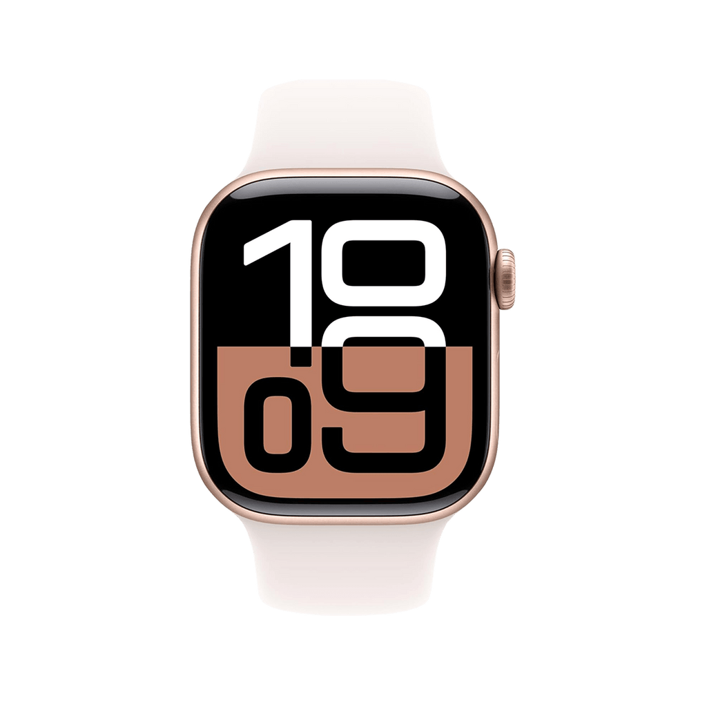 Apple Watch Series 10 46mm GPS - Rose Gold w/ S/M Light Blush Sport Band, Grade A