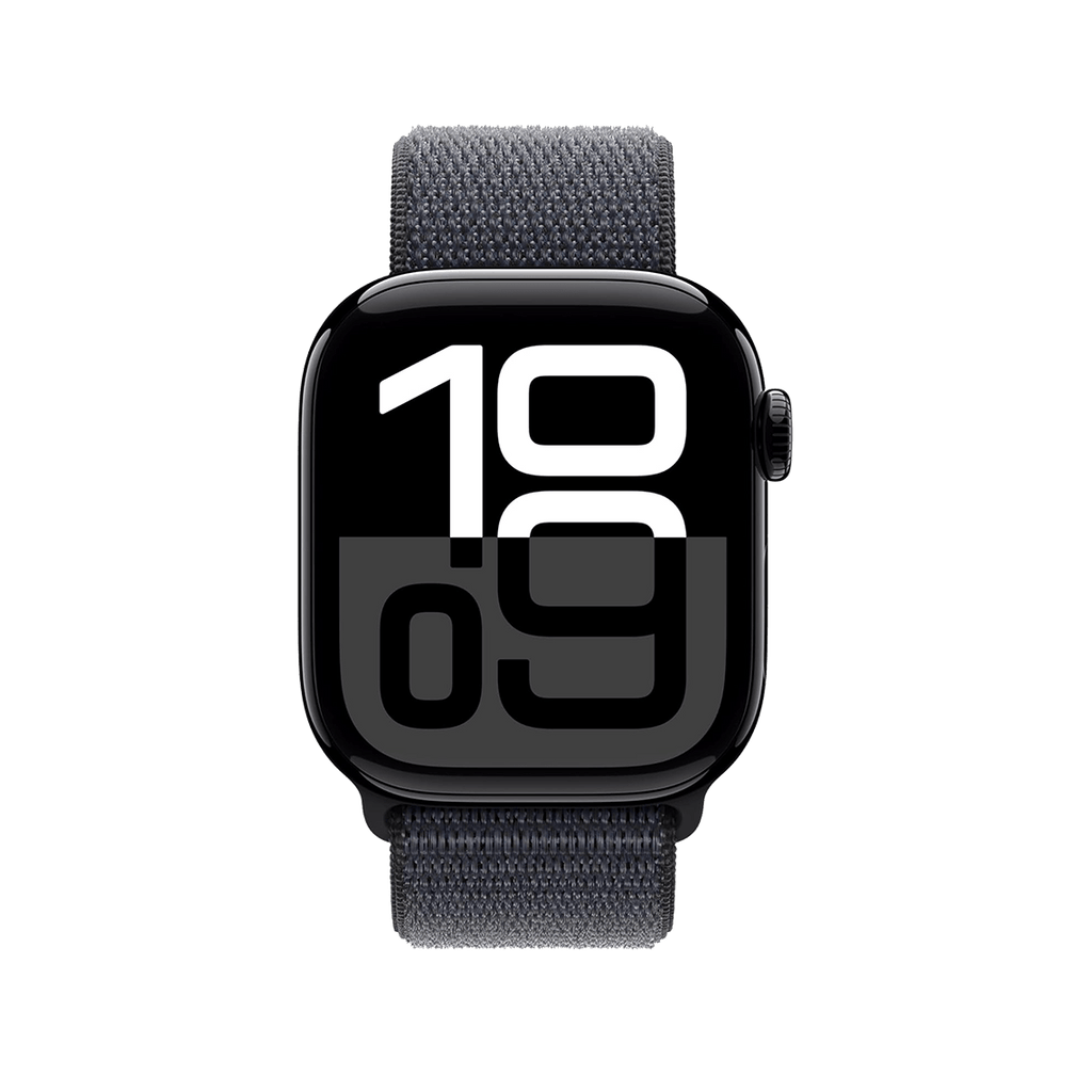Apple Watch Series 10 46mm GPS - Jet Black w/ Ink Sport Loop, Grade B