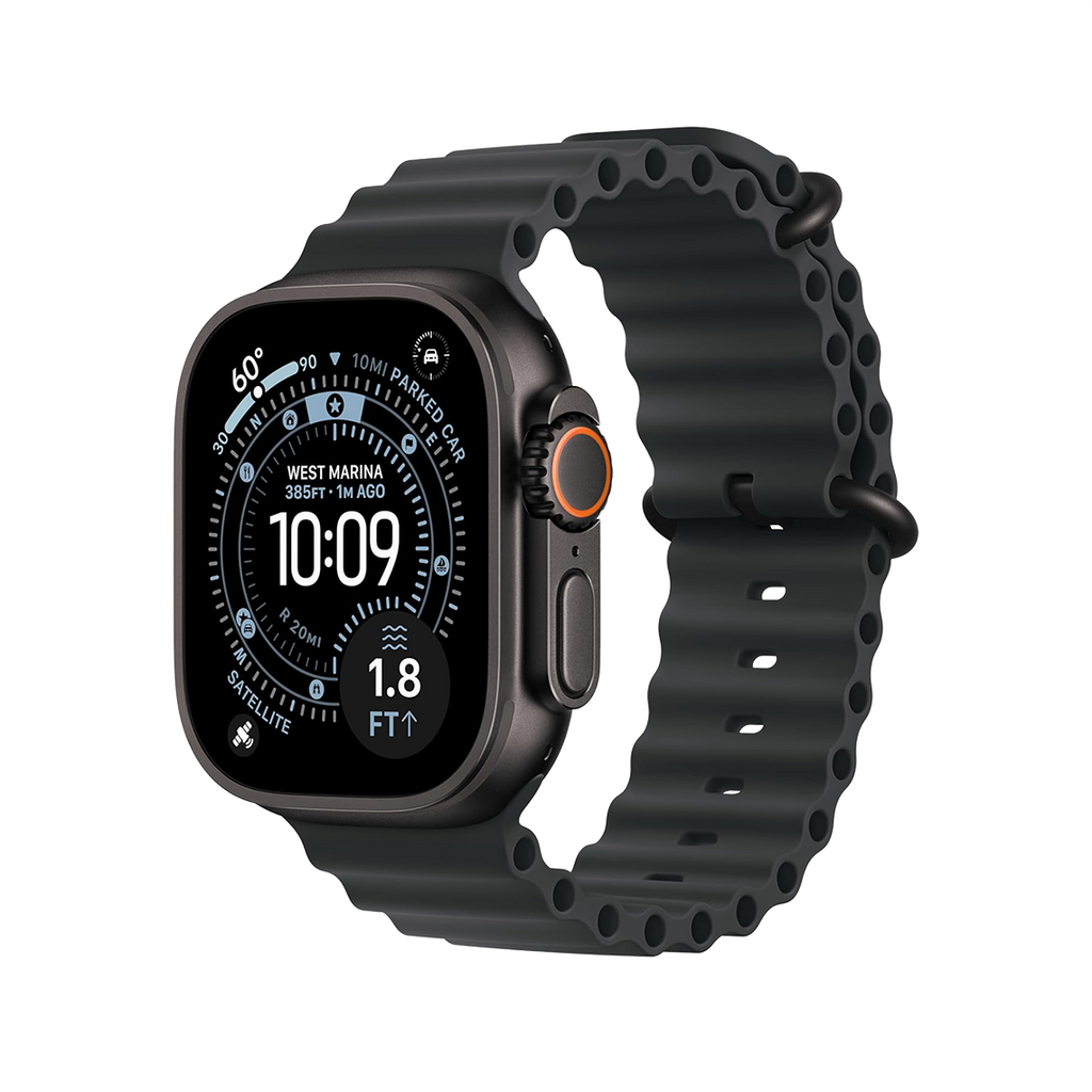 Apple Watch Ultra 3 49mm GPS + Cellular - Black Titanium w/ Black Ocean Band, Open Box