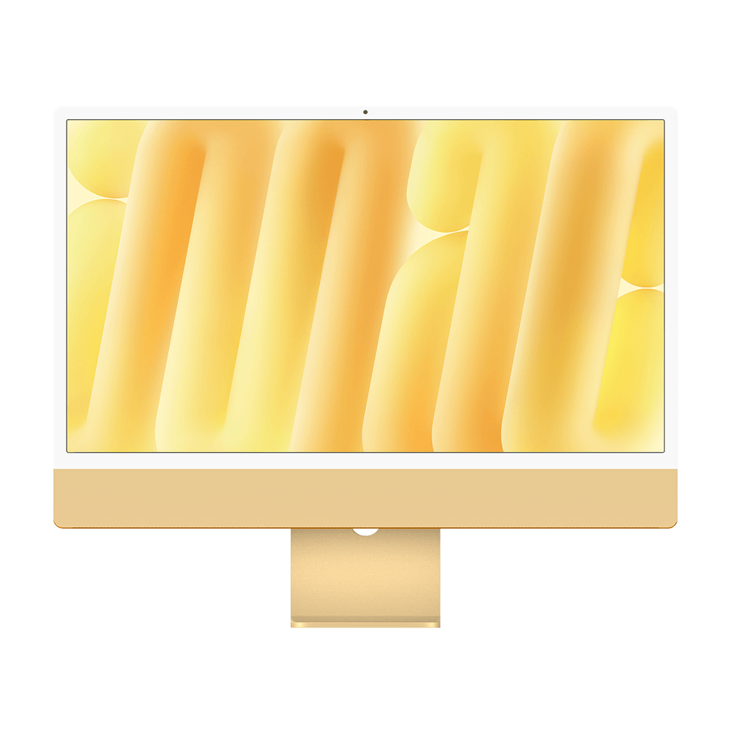 Apple M4 iMac 24-inch - Yellow - 24GB RAM, 512GB Flash, 10-Core GPU, 4 Ports, Open Box