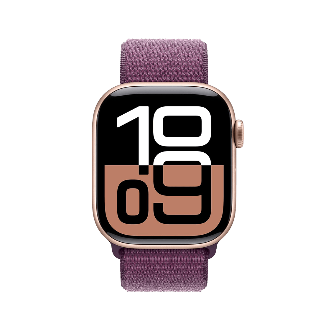 Apple Watch Series 10 46mm GPS - Rose Gold w/ Plum Sport Loop, Grade A