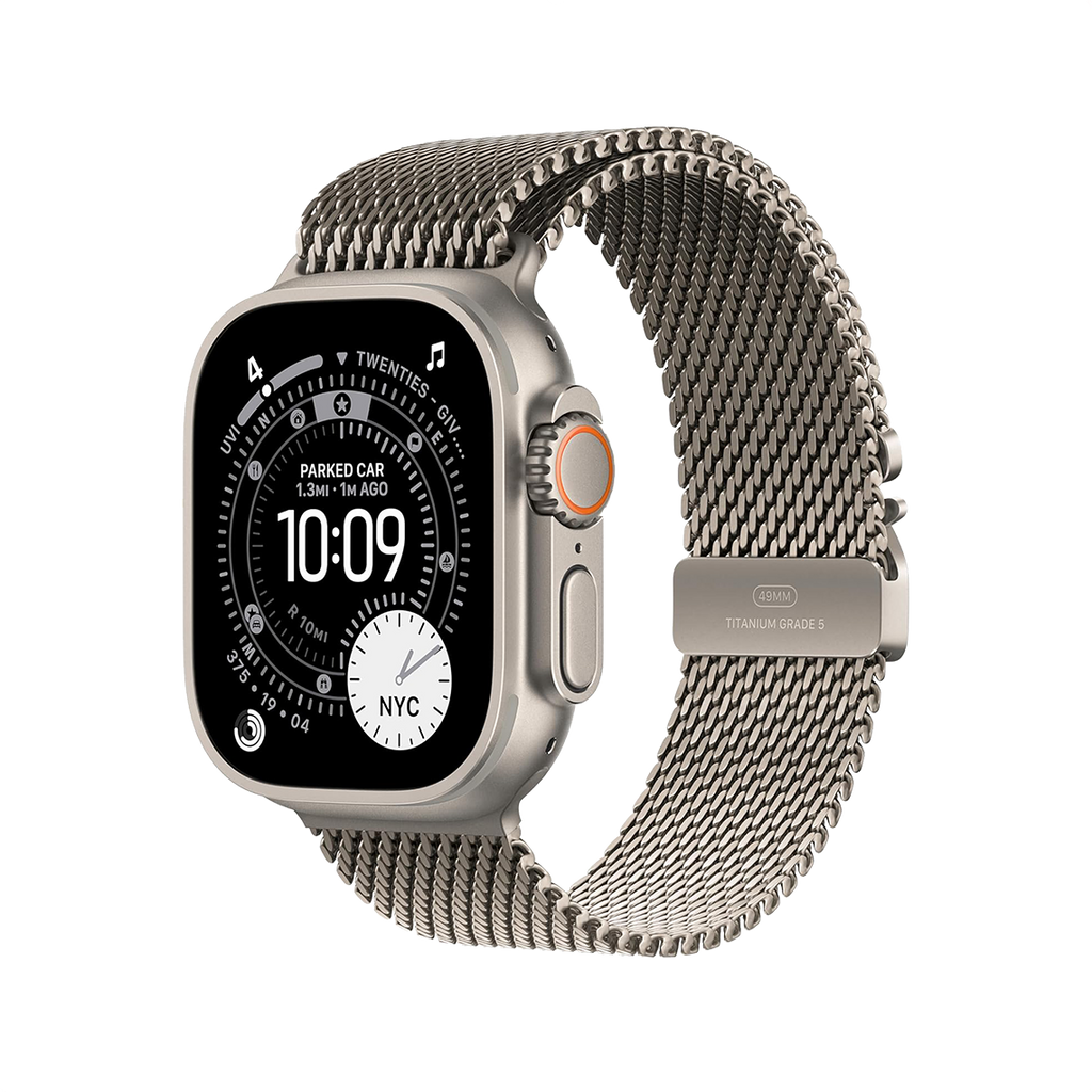 Apple Watch Ultra 3 49mm GPS + Cellular - Natural Titanium w/ Large Natural Titanium Milanese Loop, Grade A