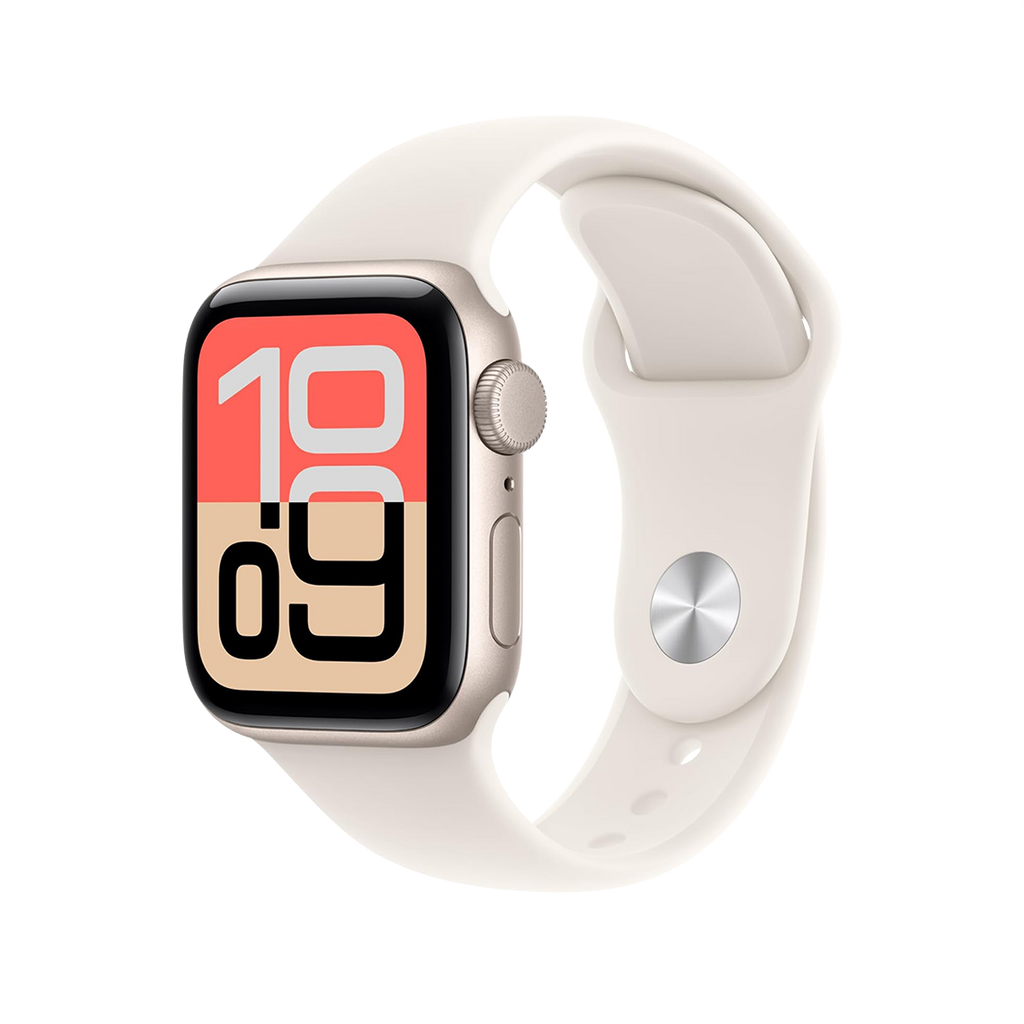 Apple Watch SE 3 40mm GPS - Starlight w/ M/L Starlight Sport Band, Grade A