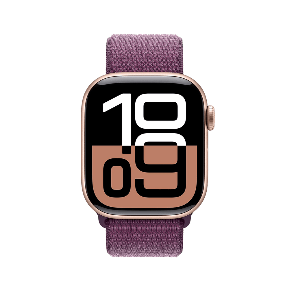 Apple Watch Series 10 42mm GPS - Rose Gold w/ Plum Sport Loop, Open Box