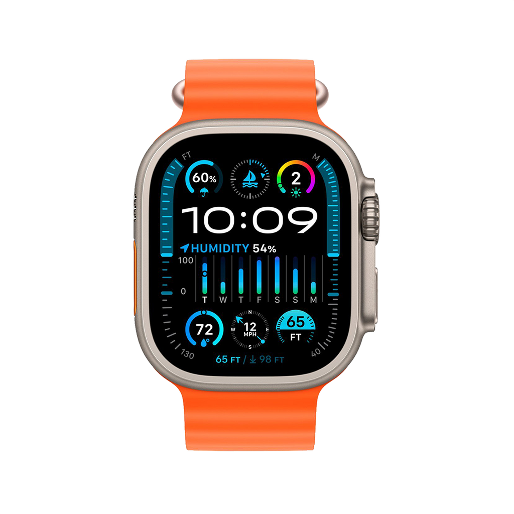 Apple Watch Ultra 2 49mm GPS + Cellular - Titanium - Orange Ocean Band, Open Box