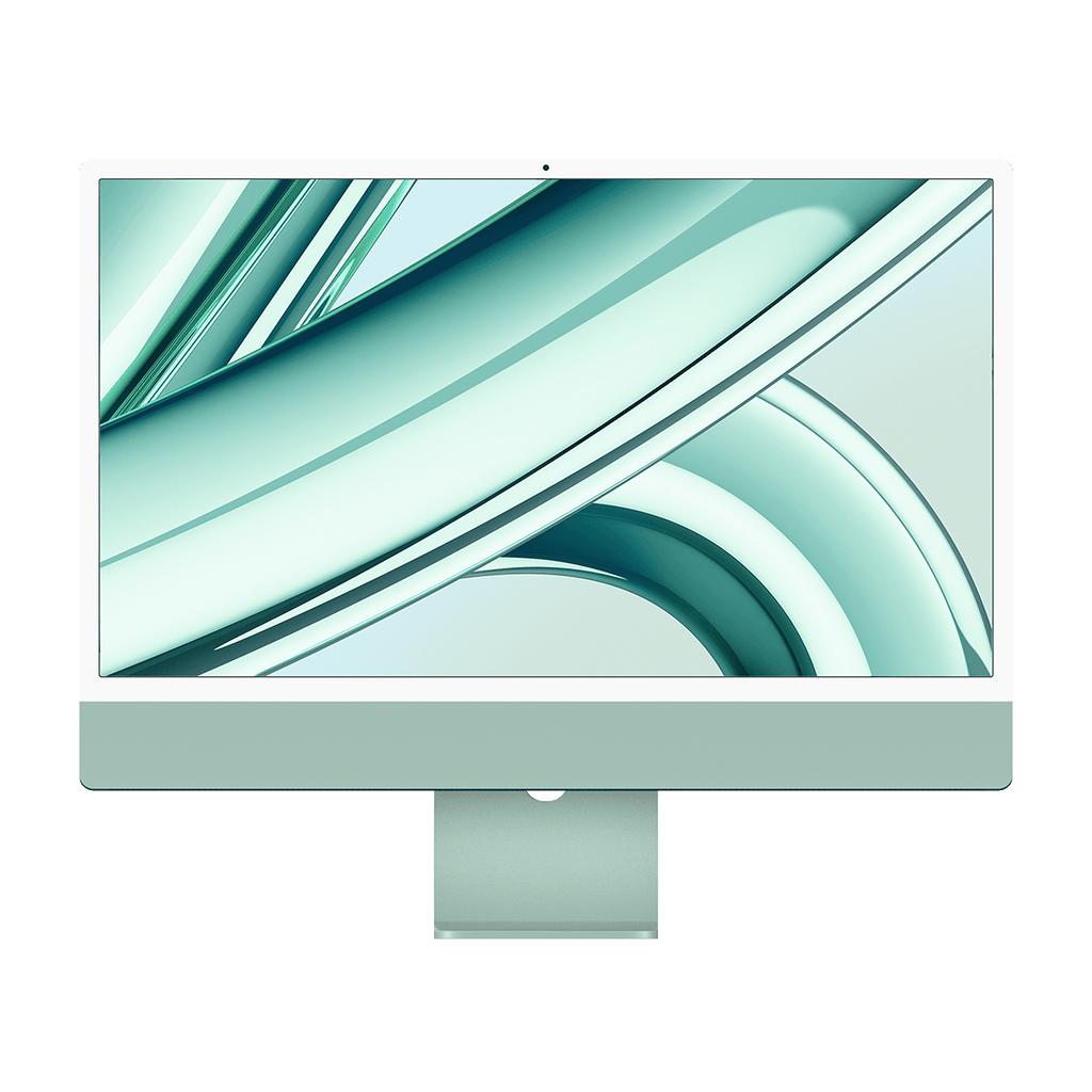 Apple M3 iMac 24-inch - Green - 8GB RAM, 256GB Flash, 10-Core GPU, 4 Ports, Open Box