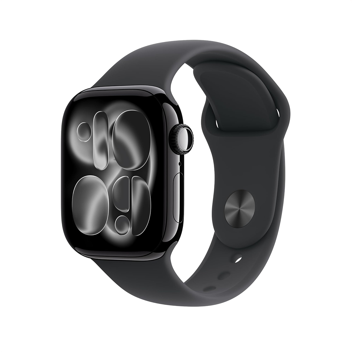 Apple Watch Series 11 42mm GPS + Cellular - Jet Black w/ S/M Black Sport Band, Grade A