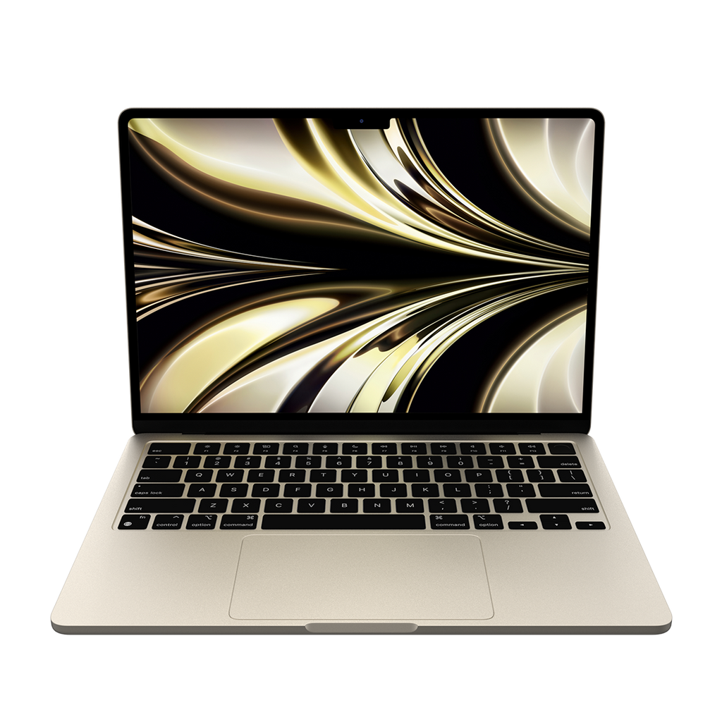Apple 13-inch MacBook Air M2 chip, 16GB RAM, 256GB Flash, 8-Core GPU, Starlight - Grade A