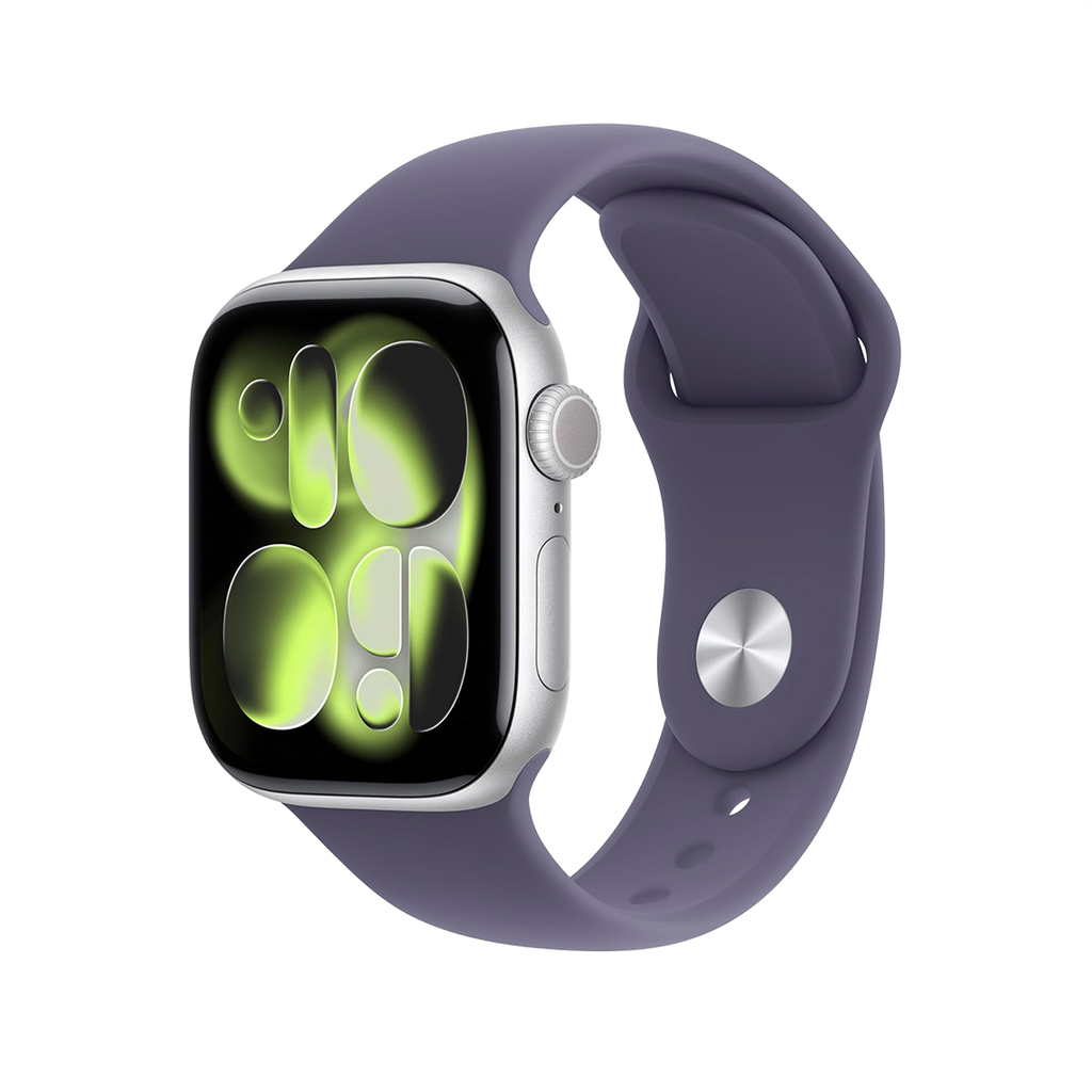 Apple Watch Series 11 42mm GPS - Silver w/ S/M Purple Fog Sport Band, Grade B