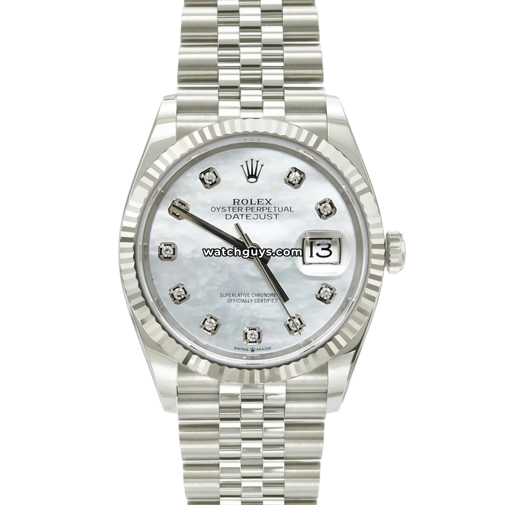 Rolex Datejust 126234 Mother of Pearl Diamond Jubilee