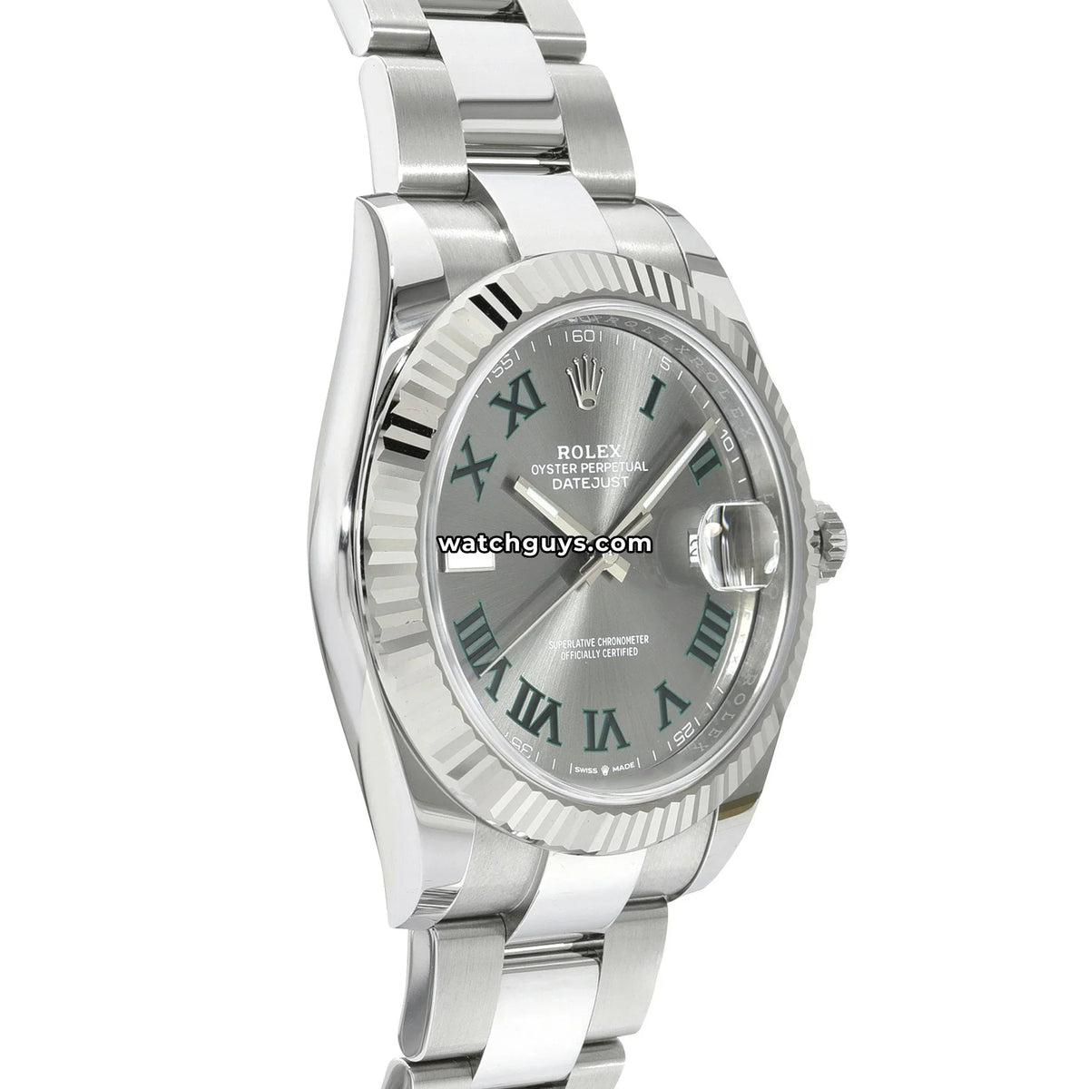 Rolex Datejust 126334 Wimbledon Stainless Steel Oyster