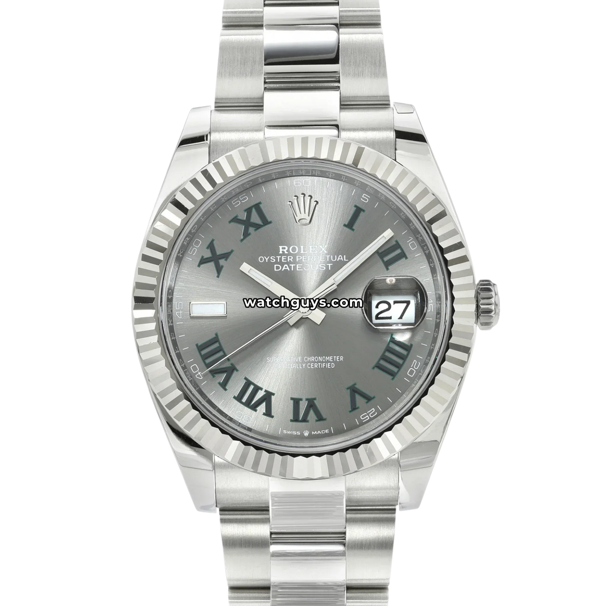 Rolex Datejust 126334 Wimbledon Stainless Steel Oyster