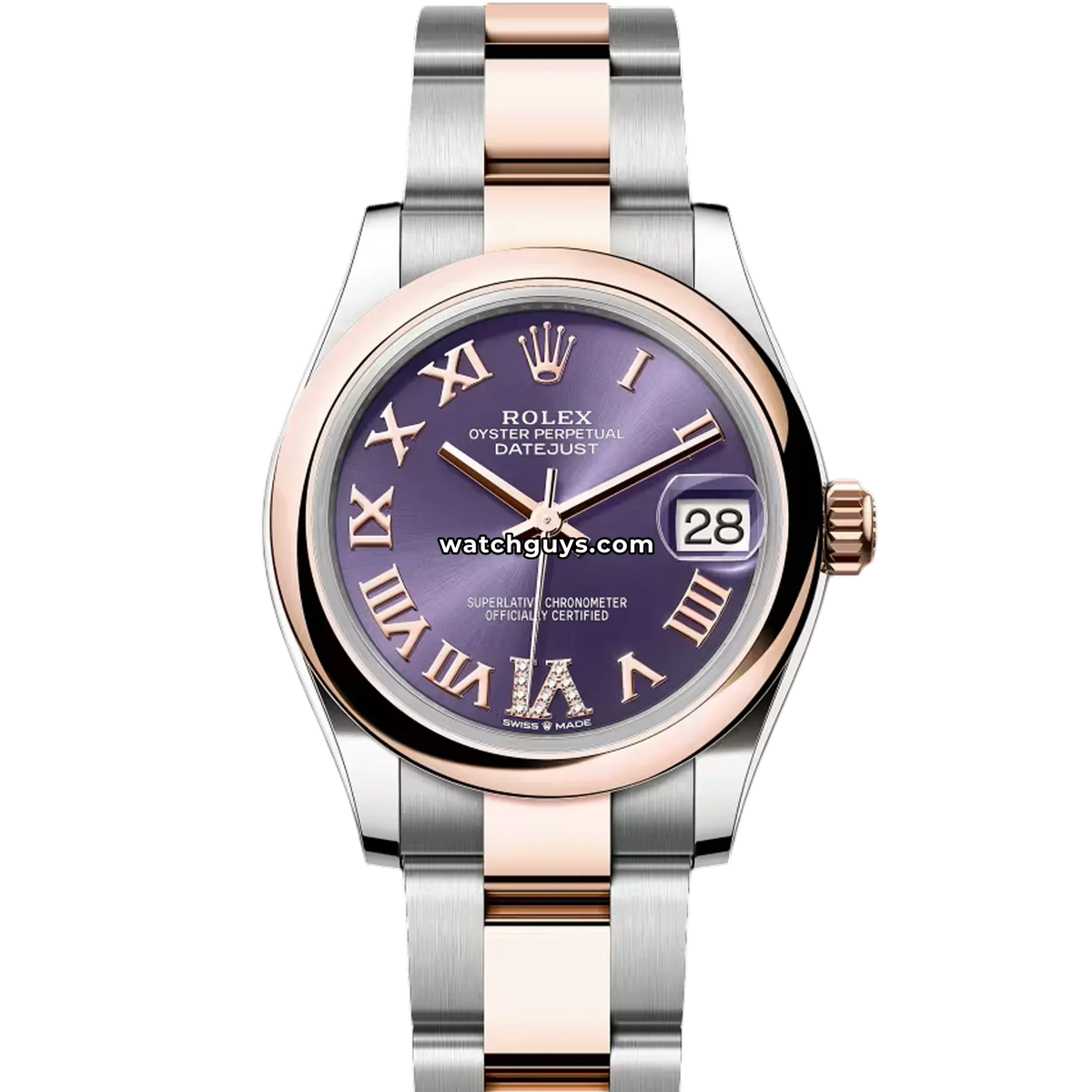 Rolex Datejust 278241 Aubergine Roman Oyster