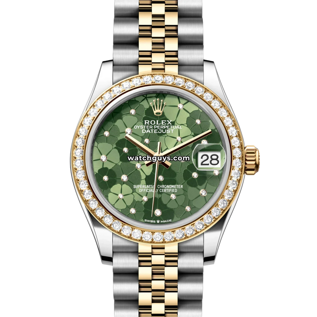 Rolex Datejust 278383RBR Green Floral Motif Diamond