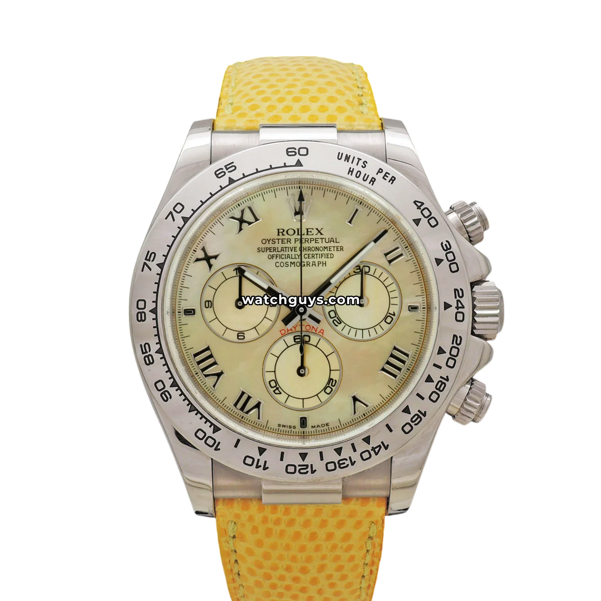Rolex Daytona Beach 116519 Yellow Mother-of-Pearl